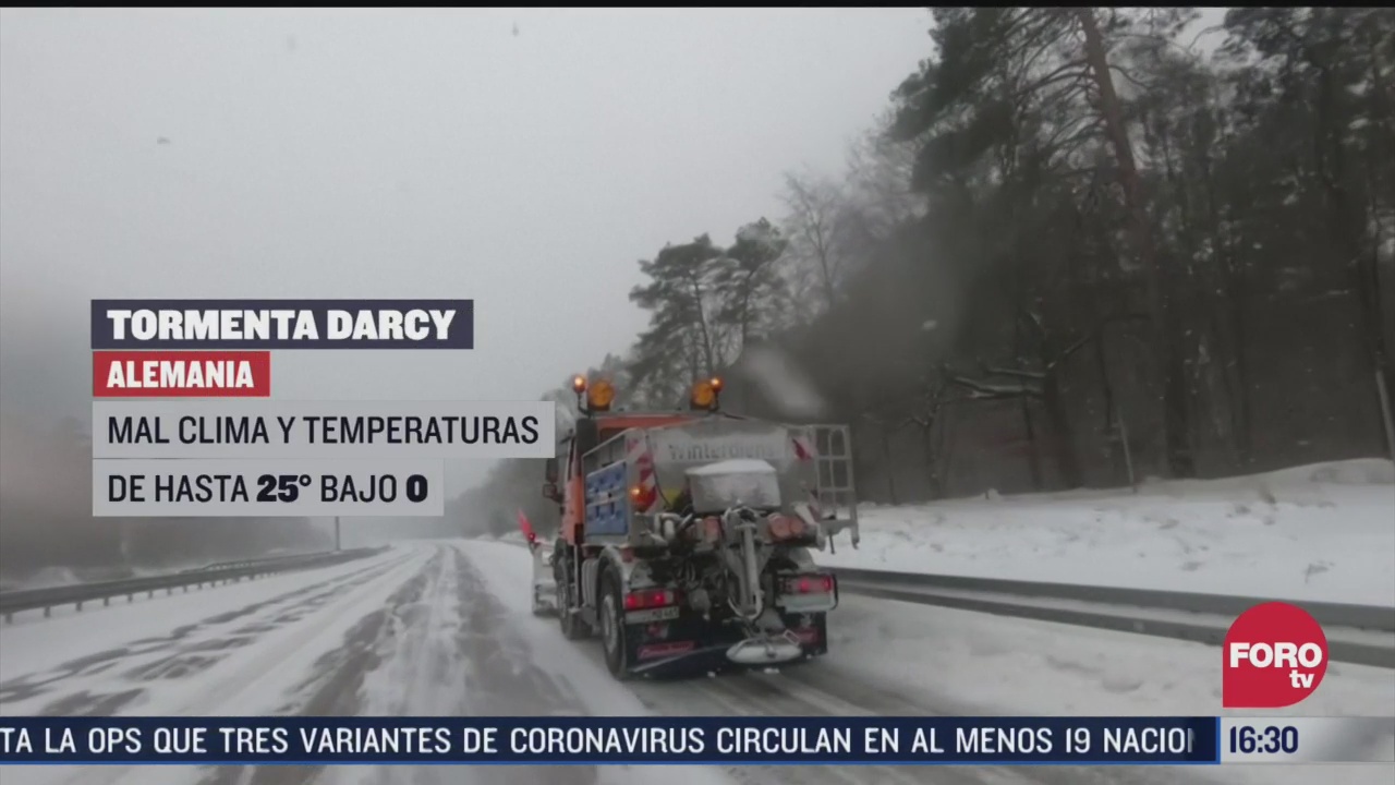 tormenta darcy congela el norte y centro de europa