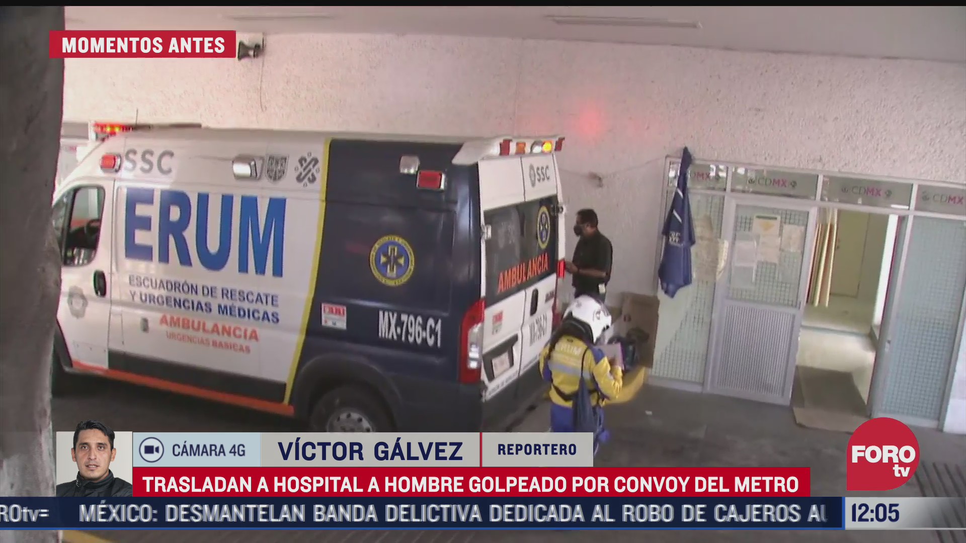 trasladan a hospital a hombre golpeado por convoy del metro en cdmx