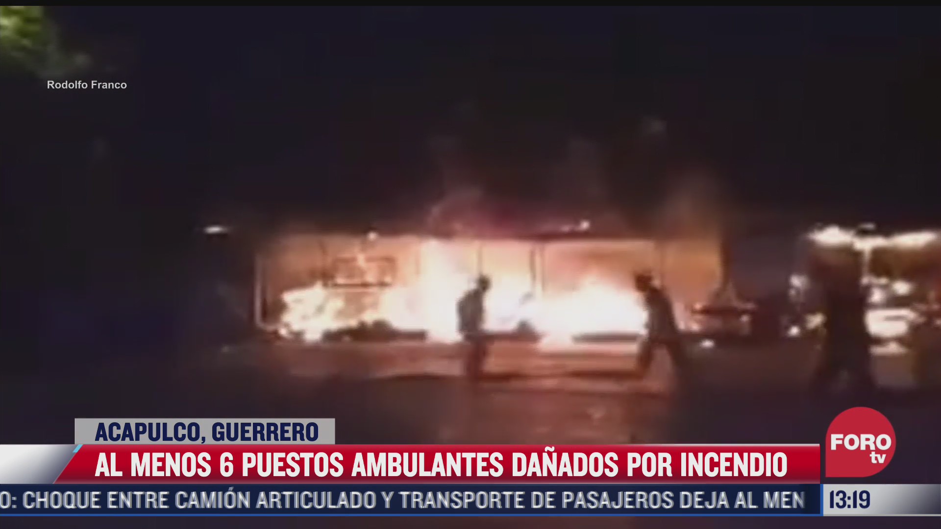 al menos 6 puestos ambulantes danados por incendio en acapulco