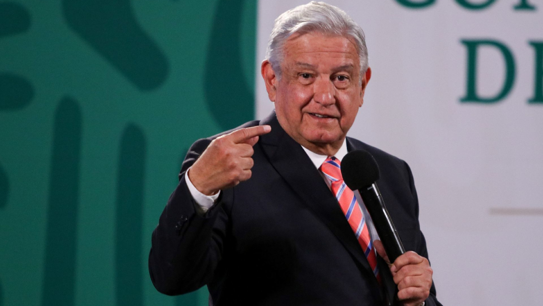 El presidente de México, Andrés Manuel López Obrador, durante la conferencia de prensa matutina