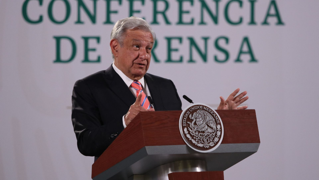 El presidente de México, Andrés Manuel López Obrador, durante la conferencia de prensa matutina