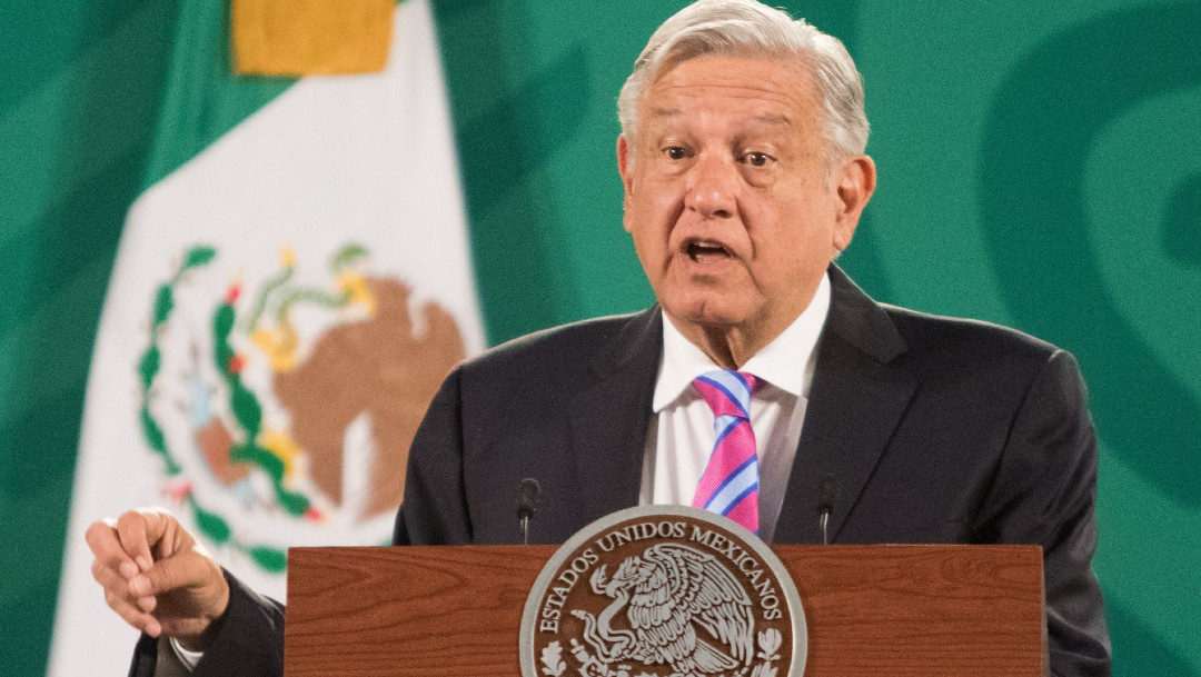 El presidente Andrés Manuel López Obrador, en la conferencia de prensa de esta mañana