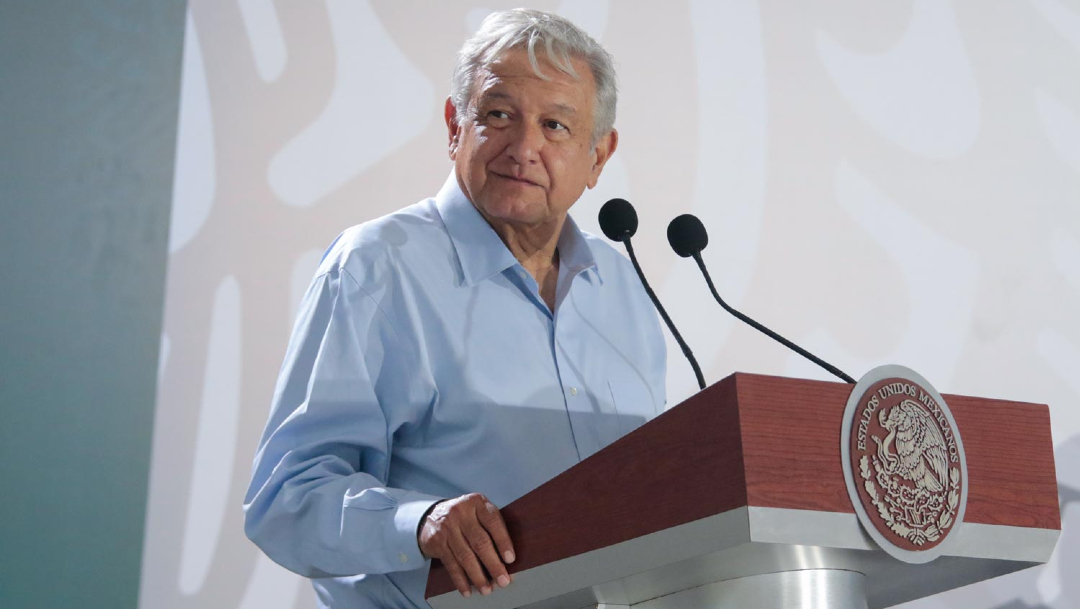 El presidente Andrés Manuel López Obrador en su gira por Veracruz