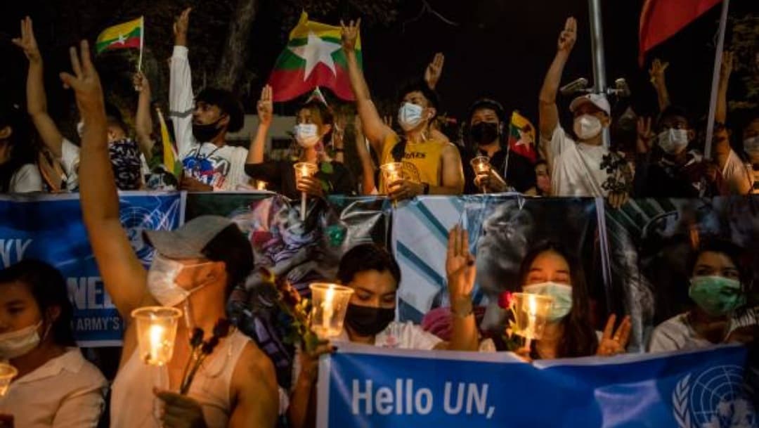Apagón eléctrico en Myanmar, en medio de nuevas protestas