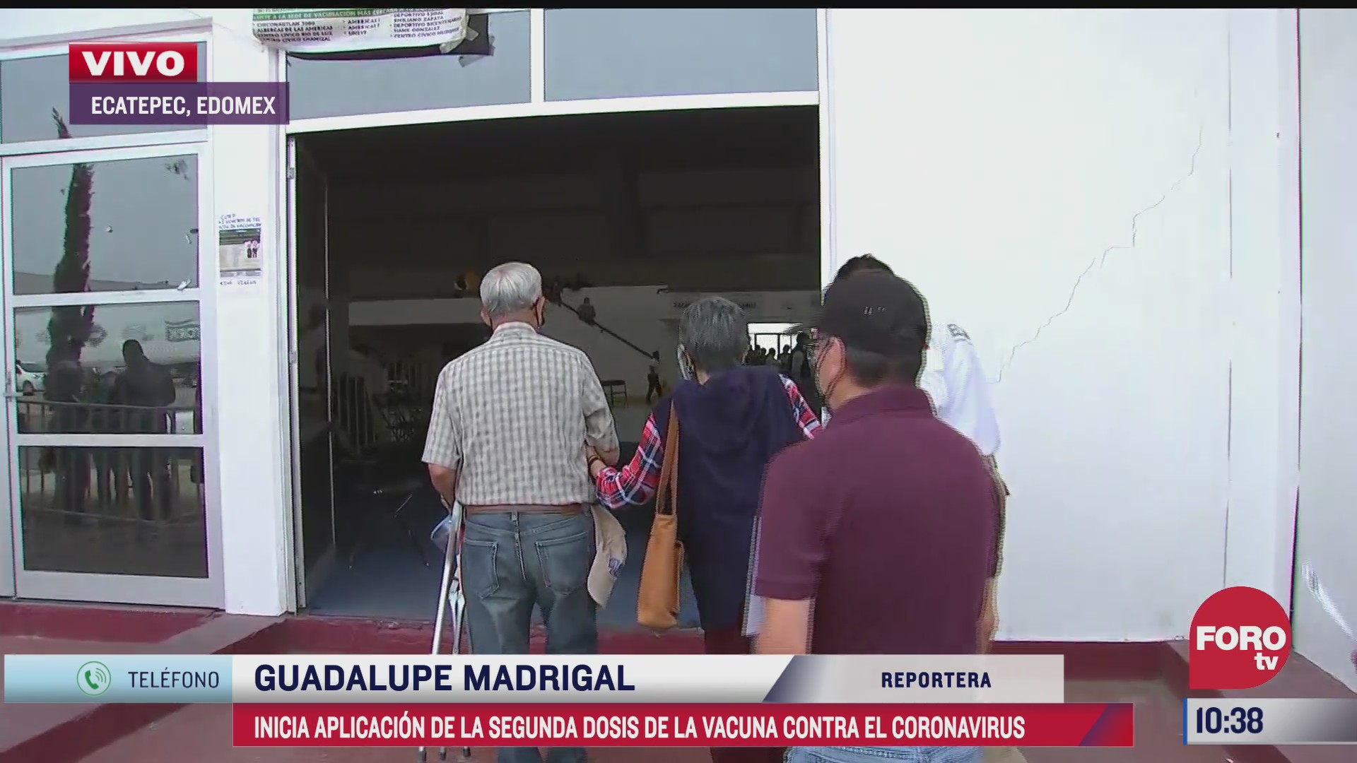 aplican segunda dosis de vacuna contra covid 19 a adultos mayores en ecatepec