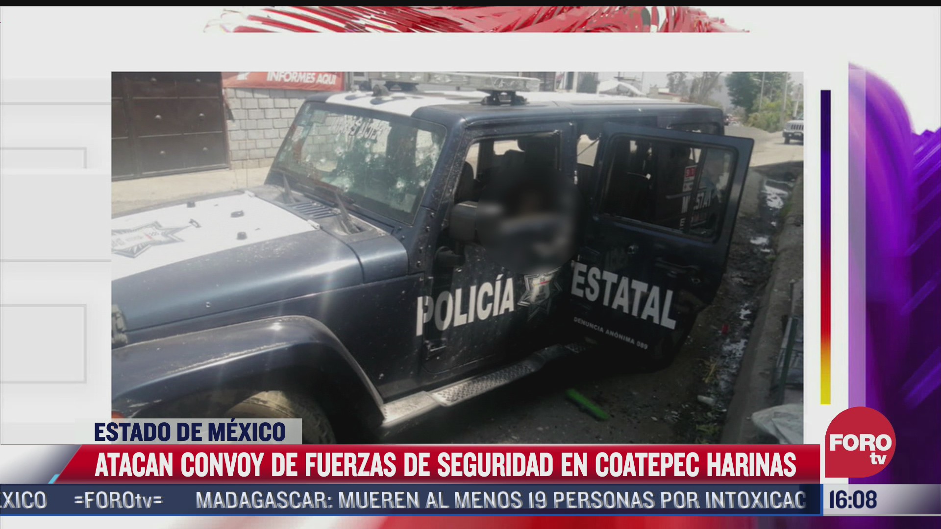 atacan convoy de fuerzas de seguridad en edomex