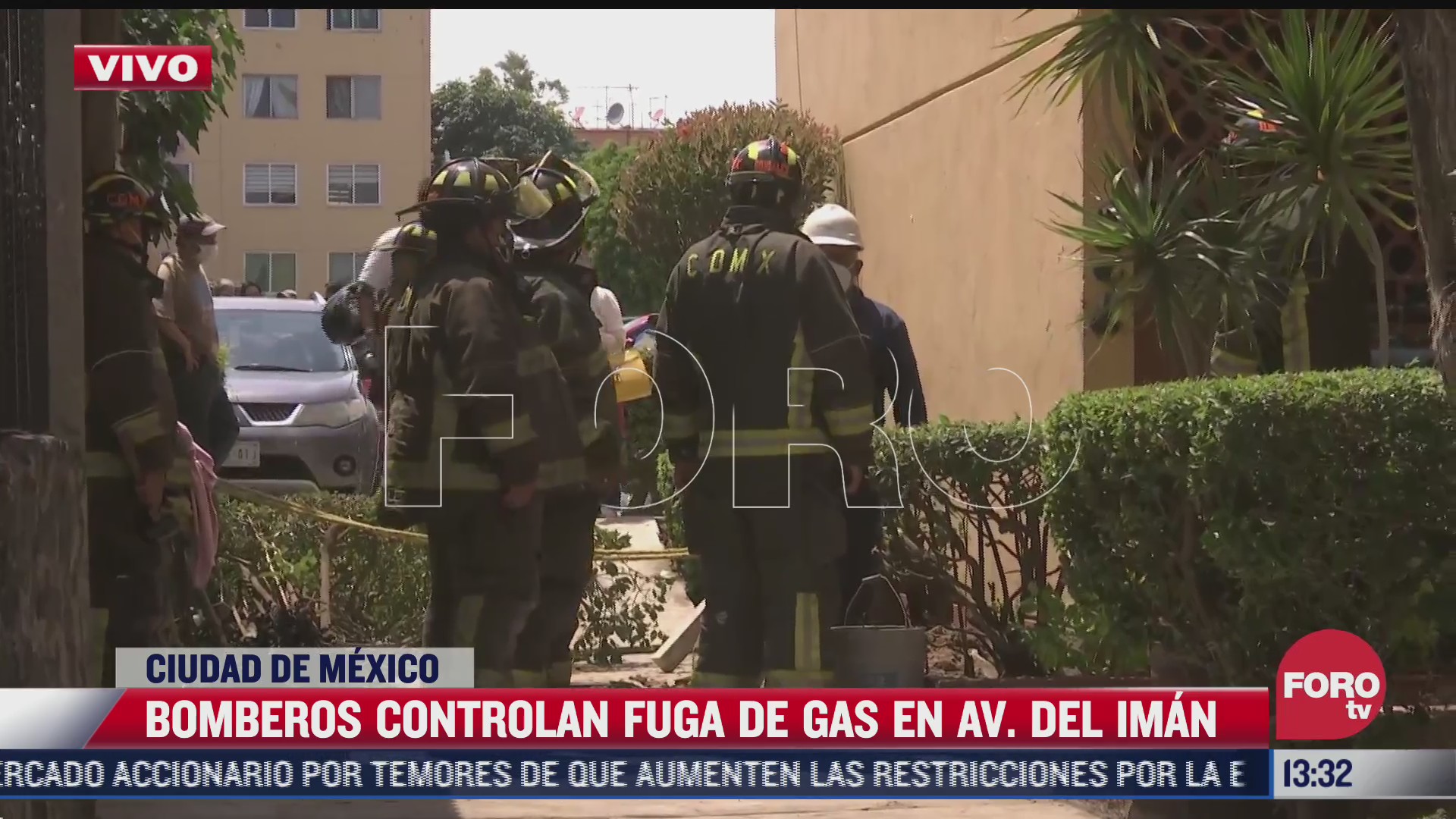 bomberos controlan fuga de gas en avenida del iman en cdmx