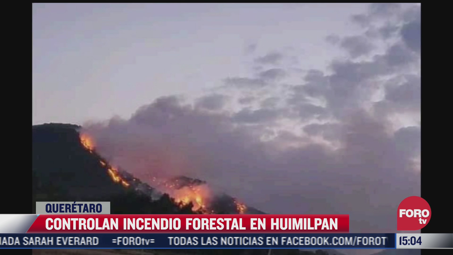 controlan fuerte incendio forestal en huimilpan queretaro