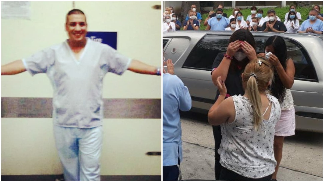 Despiden entre aplausos a enfermero de Argentina que falleció a causa de covid