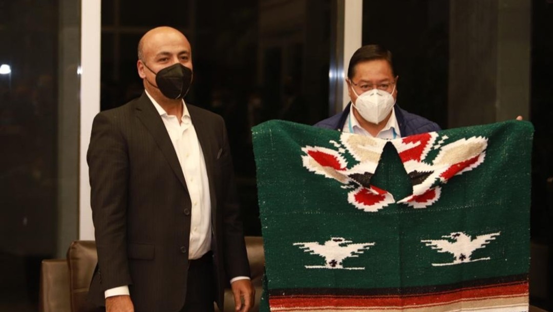 El presidente de Bolivia, Luis Arce, llega a México para visita oficial