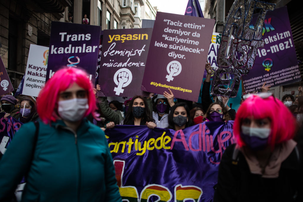Día Internacional de la Mujer en Estambul, Turquía