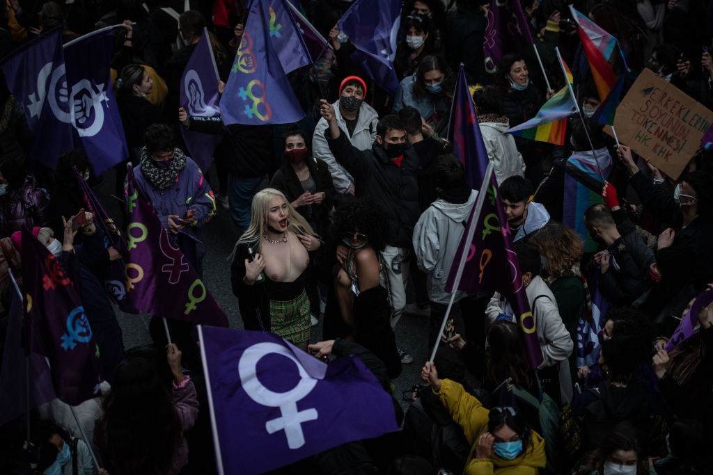Día Internacional de la Mujer en Estambul, Turquía