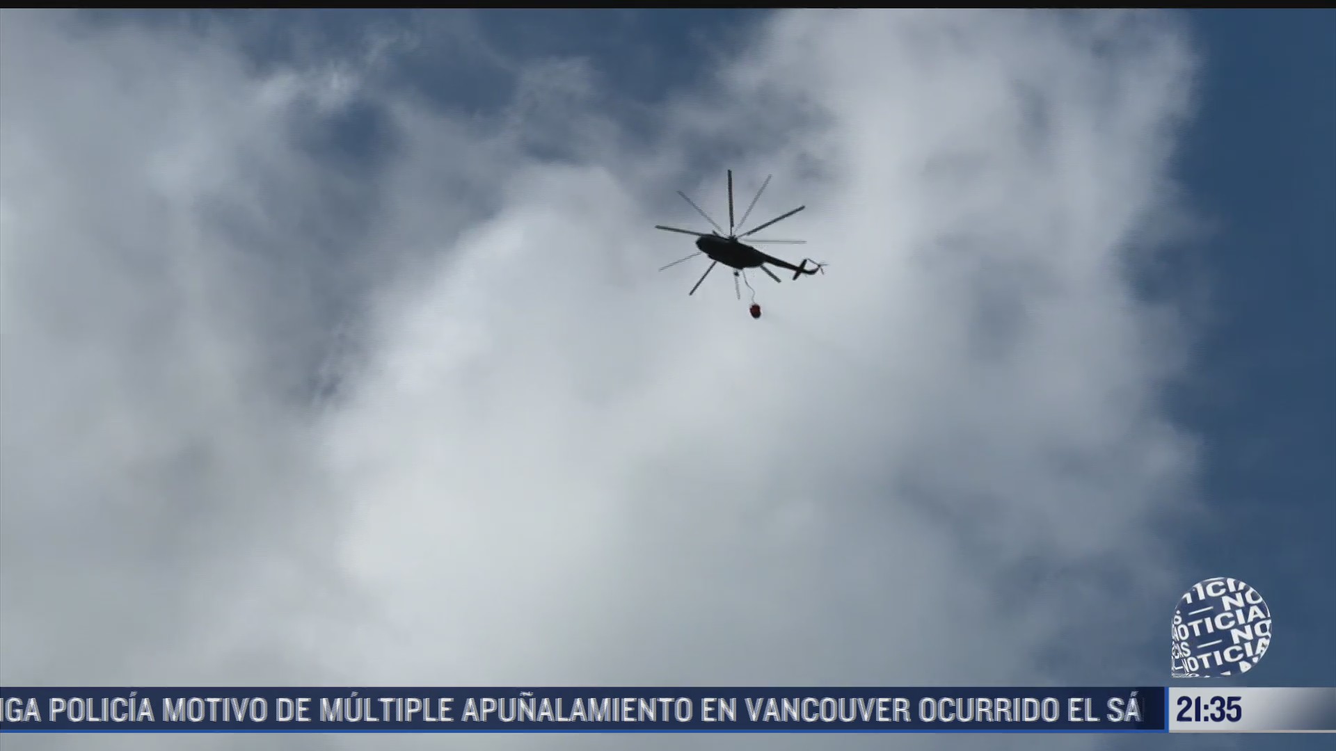 helicopteros trabajan para sofocar incendio en arteaga coahuila