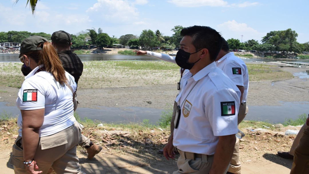 Incrementa presencia policiaca en frontera Sur de México ante restricción total de actividades no esenciales