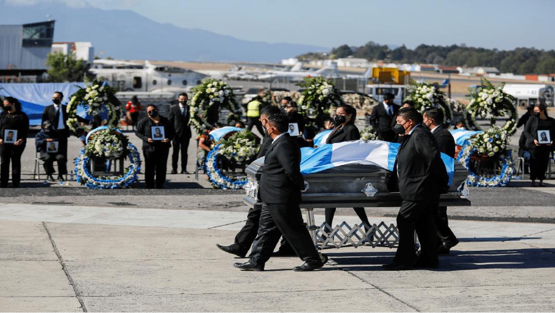 Llegan a Guatemala restos de migrantes asesinados en Camargo, Tamaulipas