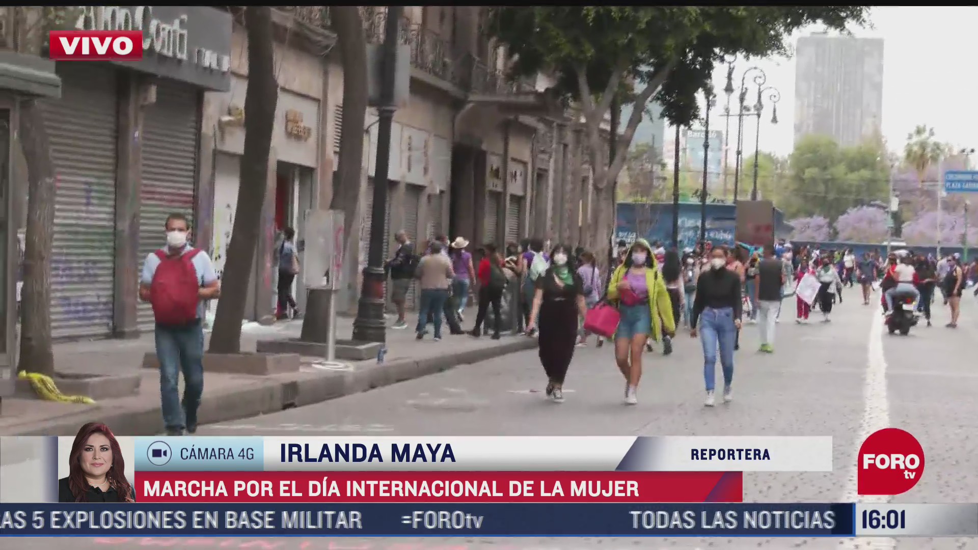 manifestantes se siguen sumando a marcha en cdmx por dia de la mujer