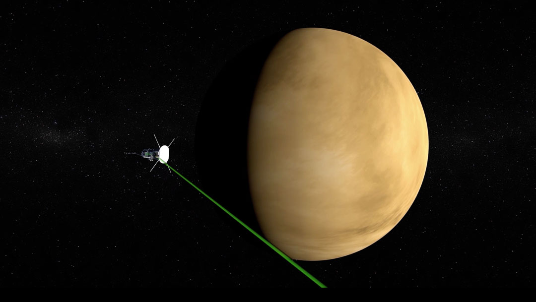 la sonda solar Parker de la NASA captó un foto, que es atisbo etéreo del lado nocturno del sobrevuelo de Venus