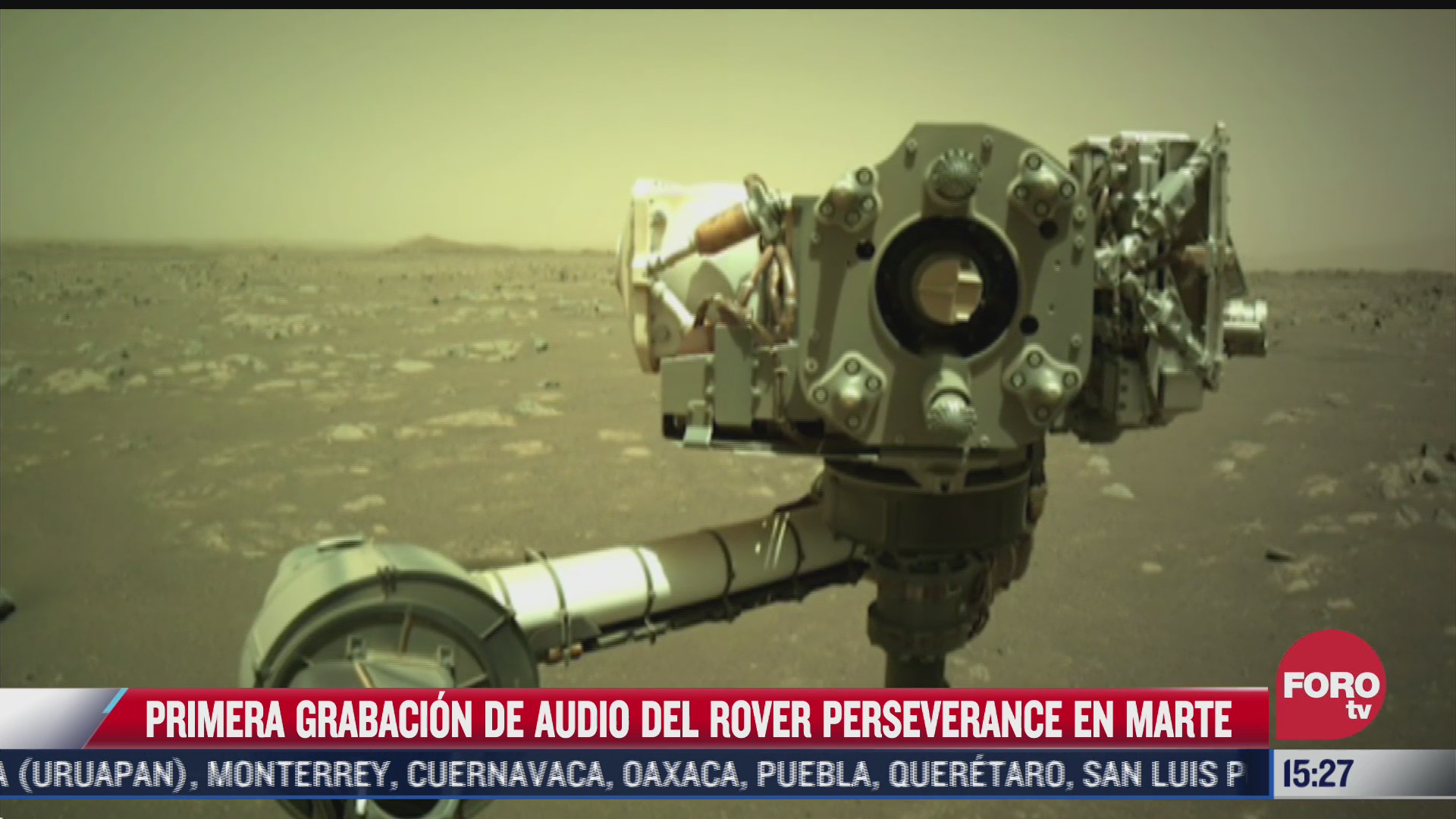nasa presenta nuevos audios captados por rover perseverance en marte