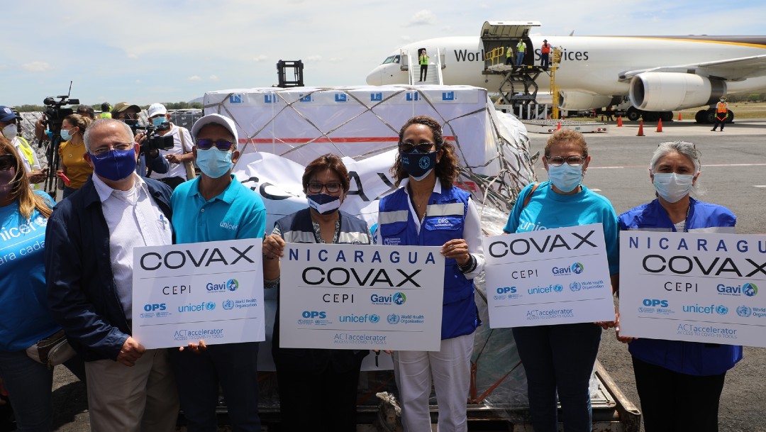 Nicaragua recibe primer lote de vacunas contra COVID-19 de COVAX