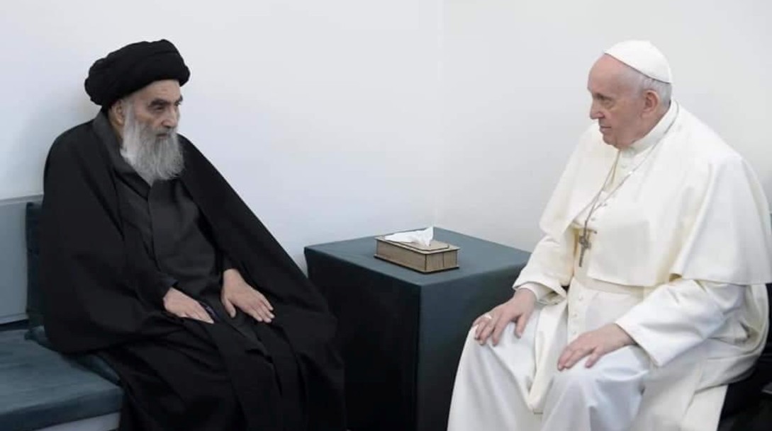 Papa Francisco se reúne con el gran ayatolá chiita Ali Sistani en Nayaf, Irak
