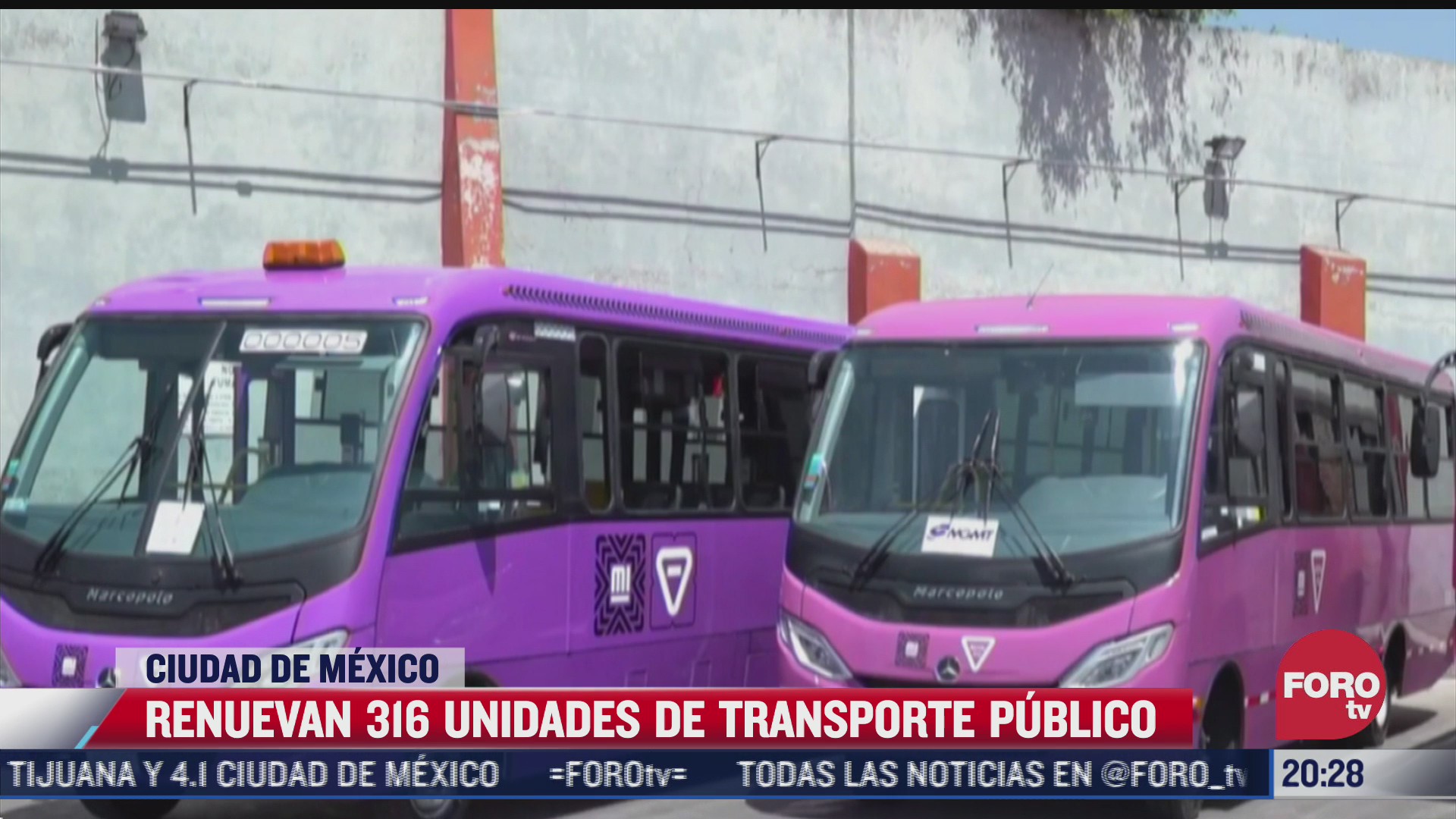 renuevan en la ciudad de mexico 316 unidades del transporte publico