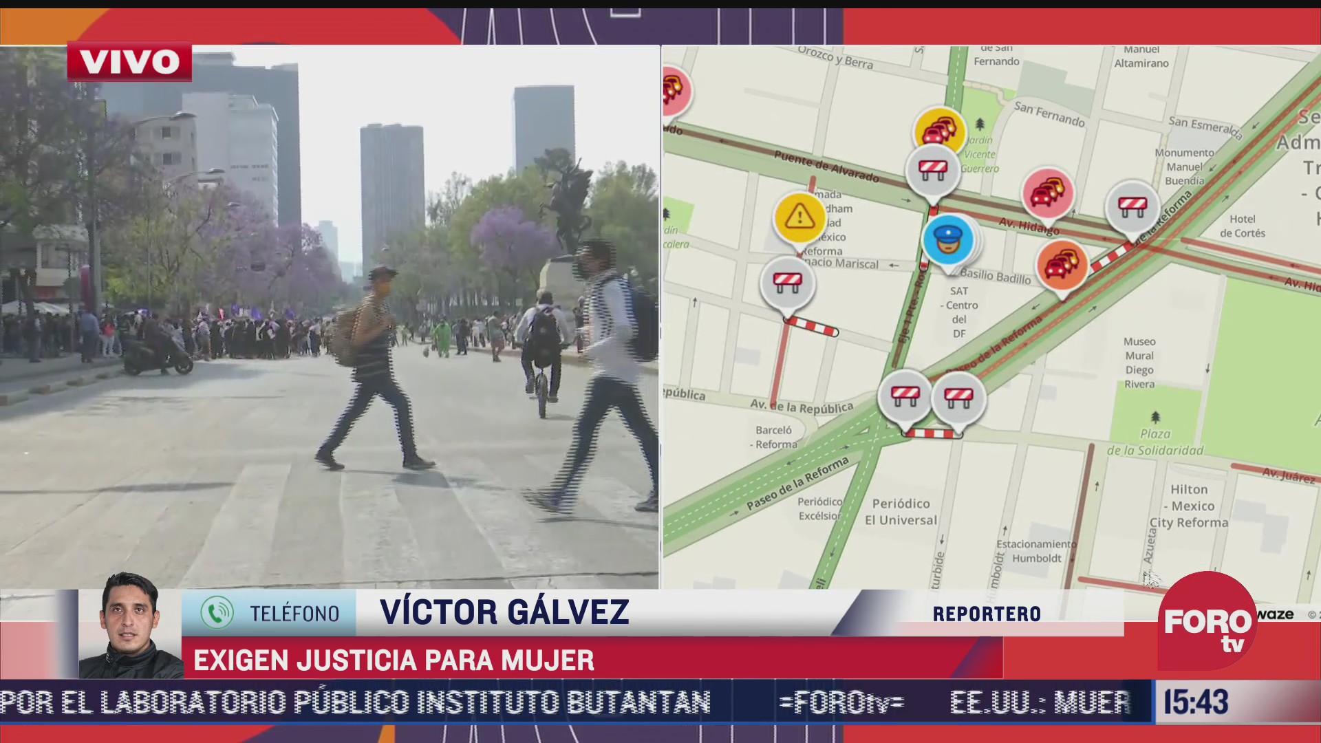 se registra manifestacion en la avenida juarez para exigir justicia por la pequena nicole