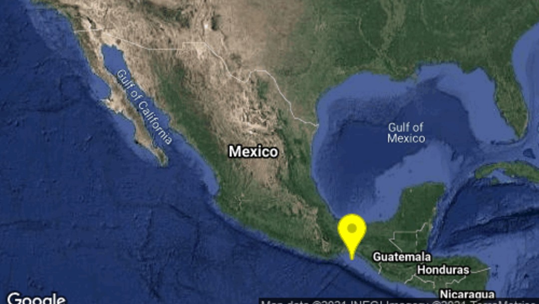 Se registra sismo de magnitud 5 con epicentro en Chiapas