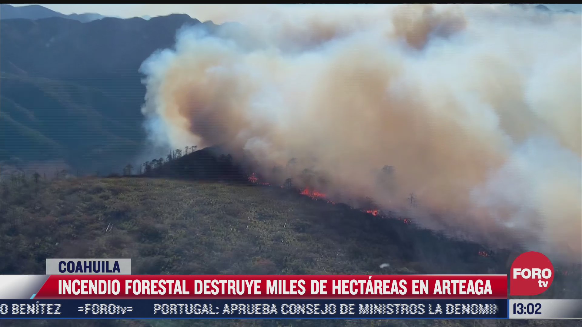 sigue sin control incendio forestal en la sierra de arteaga coahuila