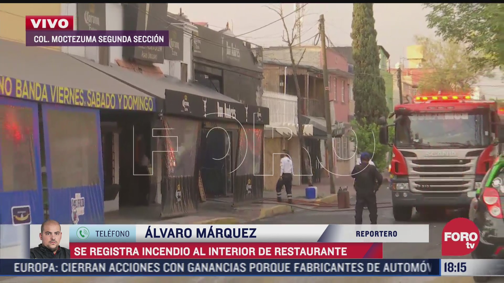 Se registra incendio al interior de restaurante en colonia Moctezuma, CDMX