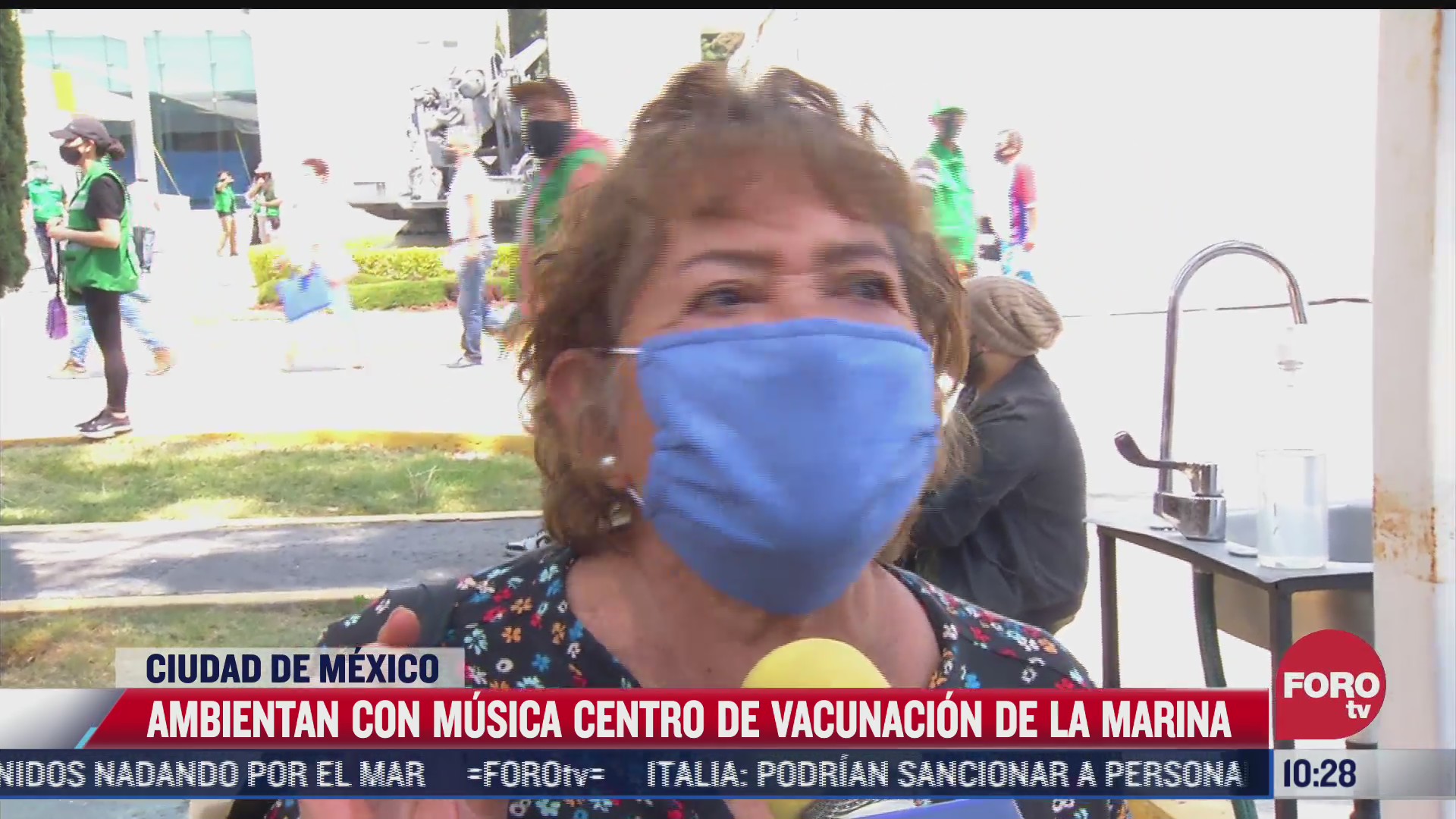 vacunacion contra covid 19 en coyoacan es ambientada con musica