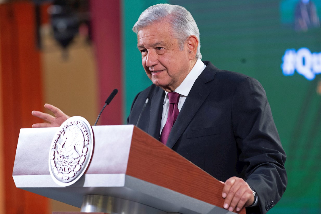 El presidente Andrés Manuel López Obrador en conferencia de prensa matutina, donde se abordó el tema de seguridad en México