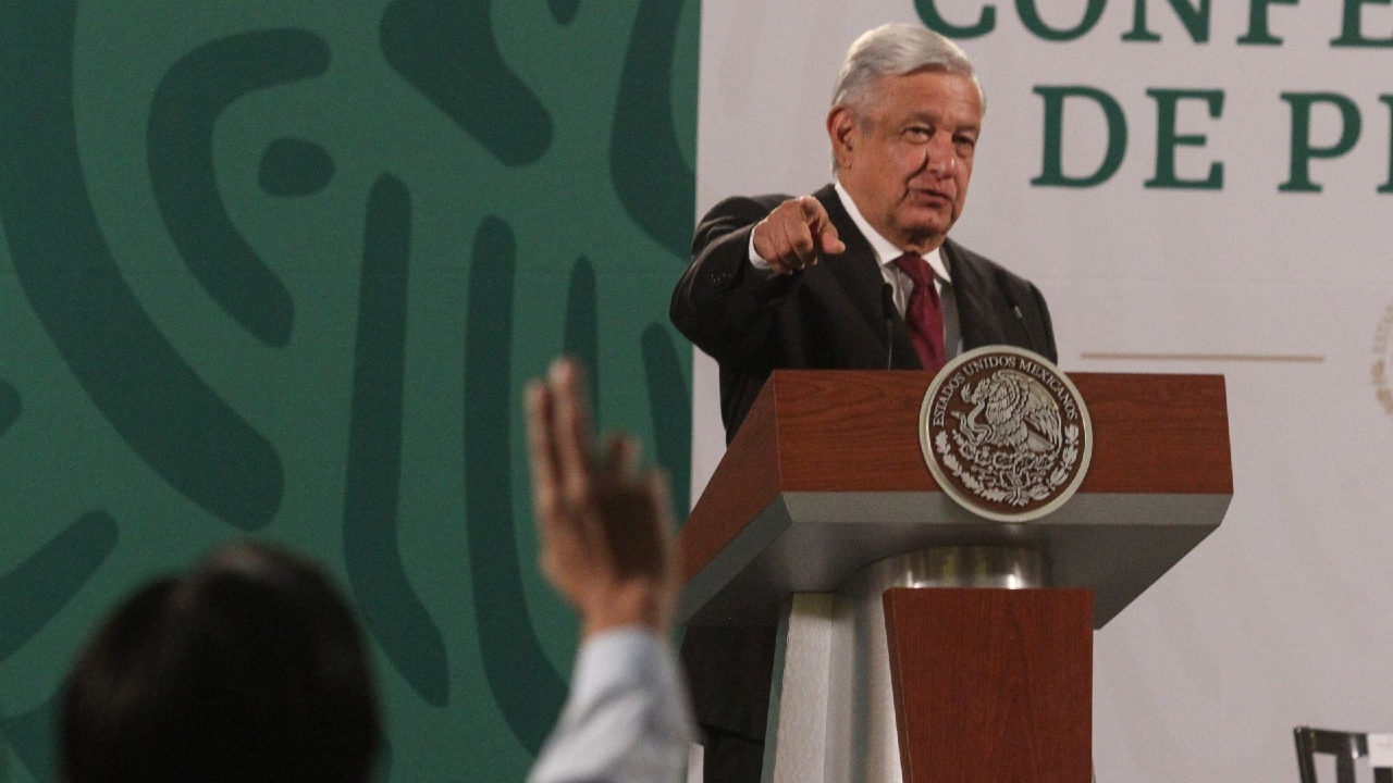 El presidente Andrés Manuel López Obrador en conferencia de prensa matutina, donde se abordó el tema de seguridad en México