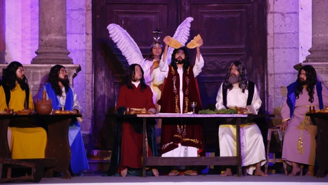 Así fue la representación del Jueves Santo en Iztapalapa 2021