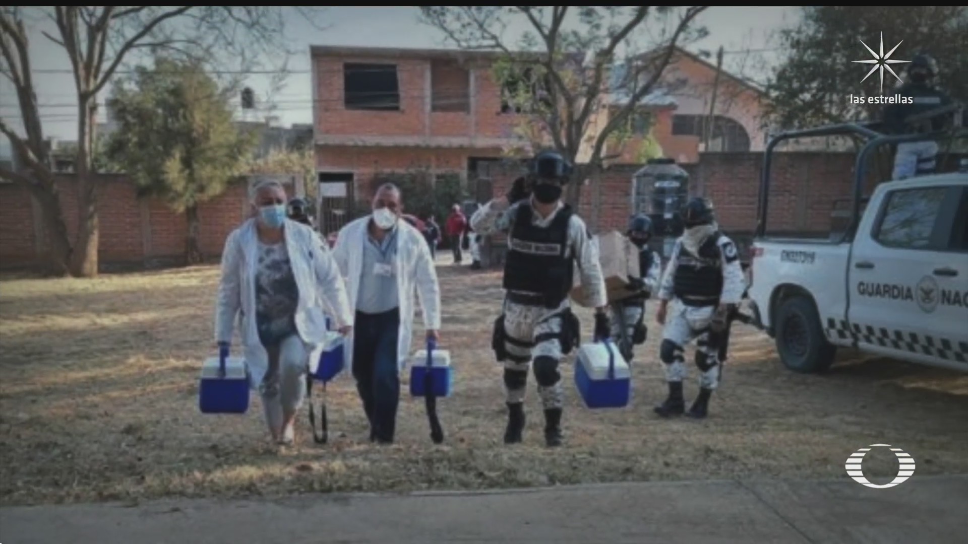 atacan convoy de vacunas contra covid en tangancicuaro
