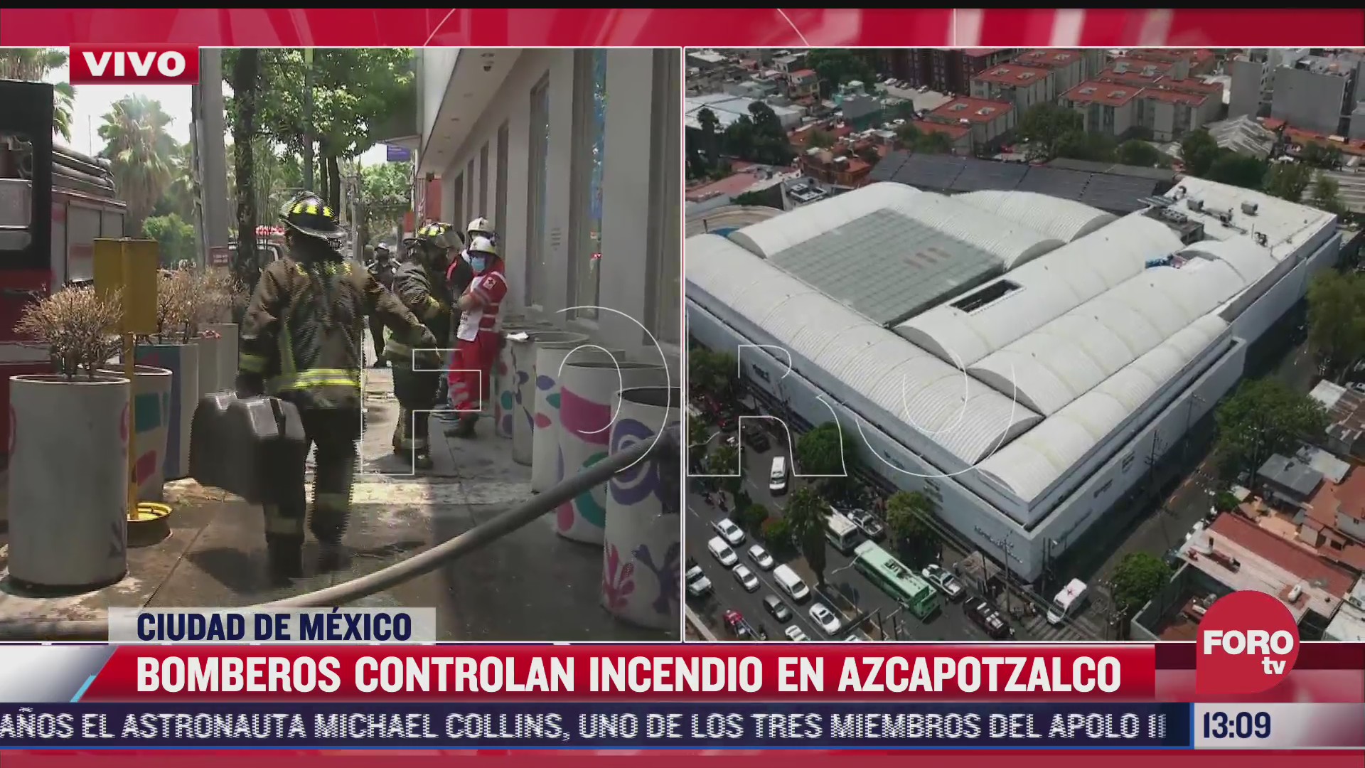 bomberos controlan incendio en plaza comercial en azcapotzalco