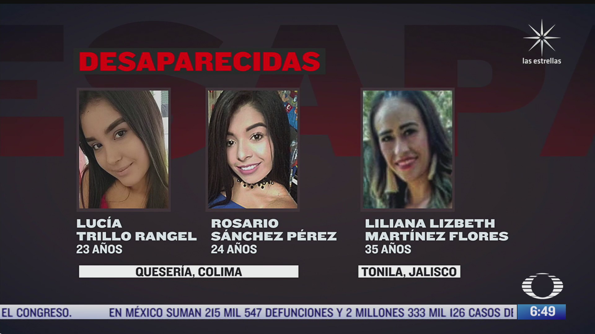 buscan a tres mujeres desaparecidas en colima