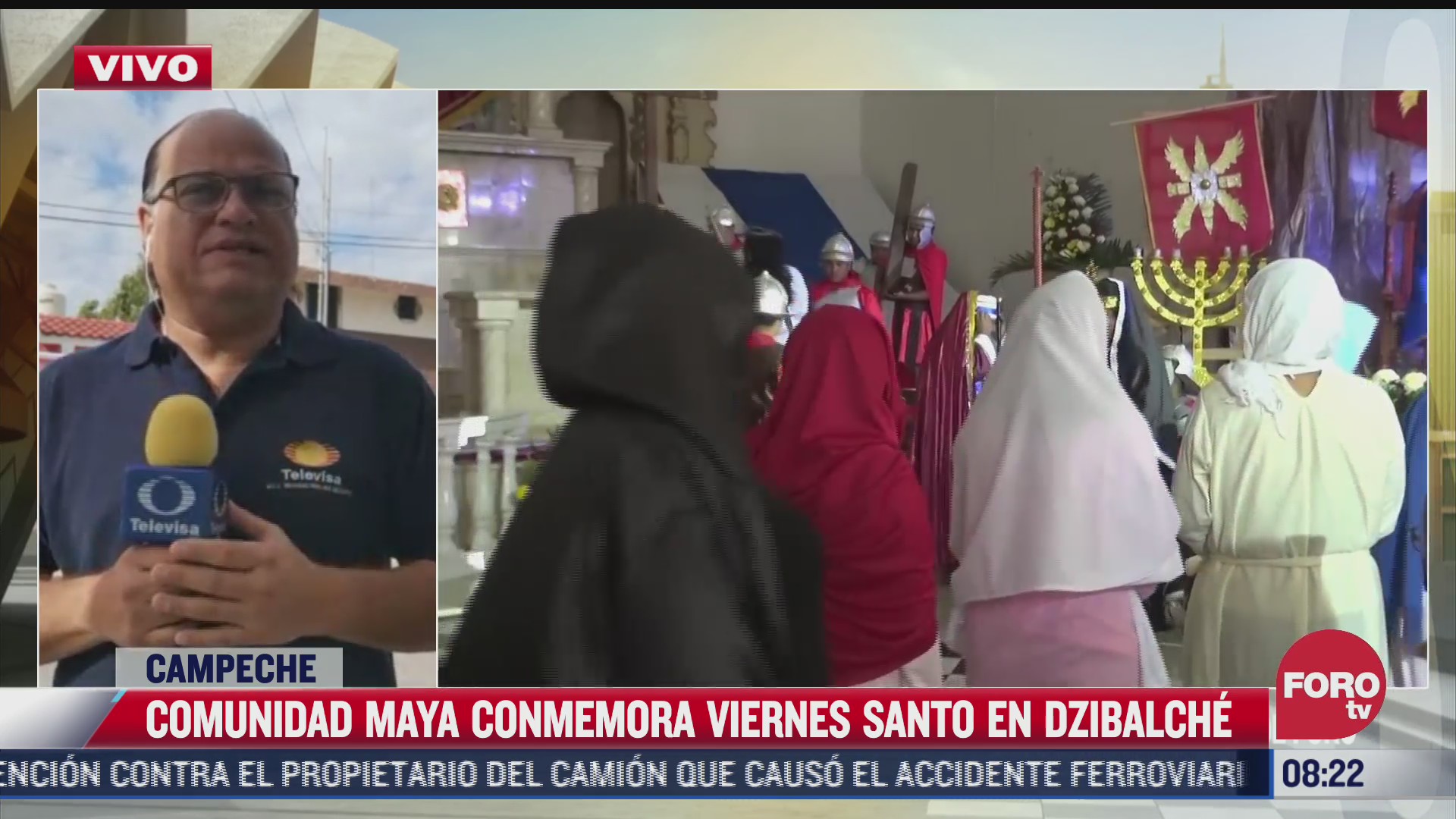 comunidad maya escenifica la pasion y muerte de jesus en dzitbalche campeche