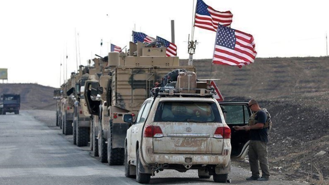 Convoy de la coalición liderada por Estados Unidos en Irak (Twitter: @anadoluagency)