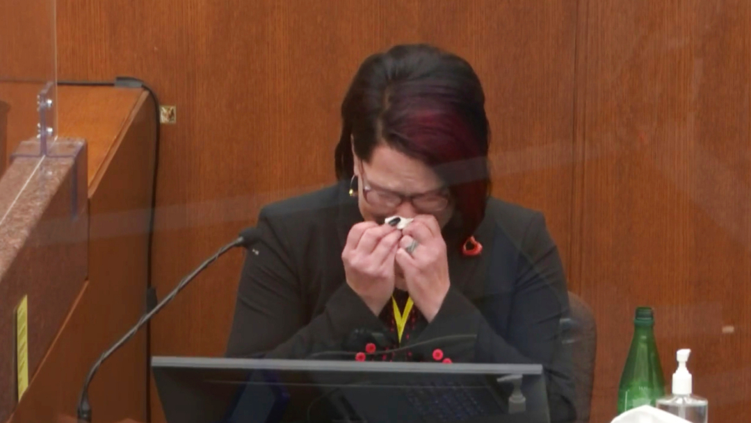 Courtney Ross, novia del fallecido George Floyd, durante un emotivo testimonio en el juicio contra el expolicia Derek Chauvin