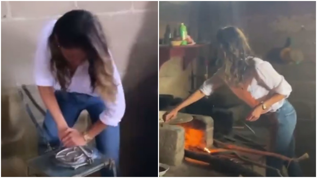 Eiza González hace tortillas en Oaxaca y se hace viral en redes sociales