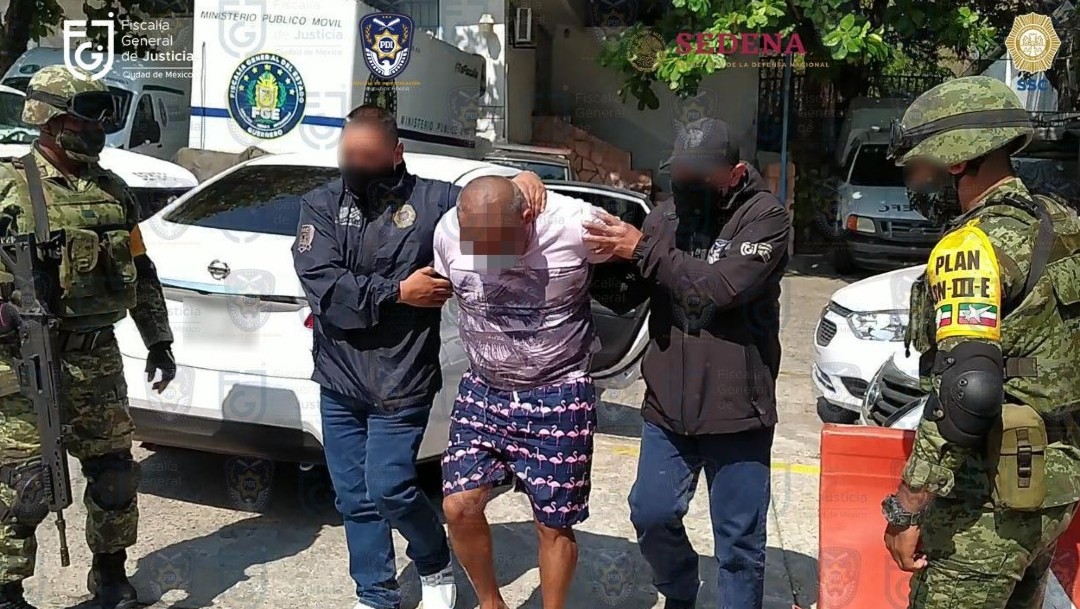 ‘El Fabián’, detenido en Acapulco, es trasladado al Reclusorio Oriente.