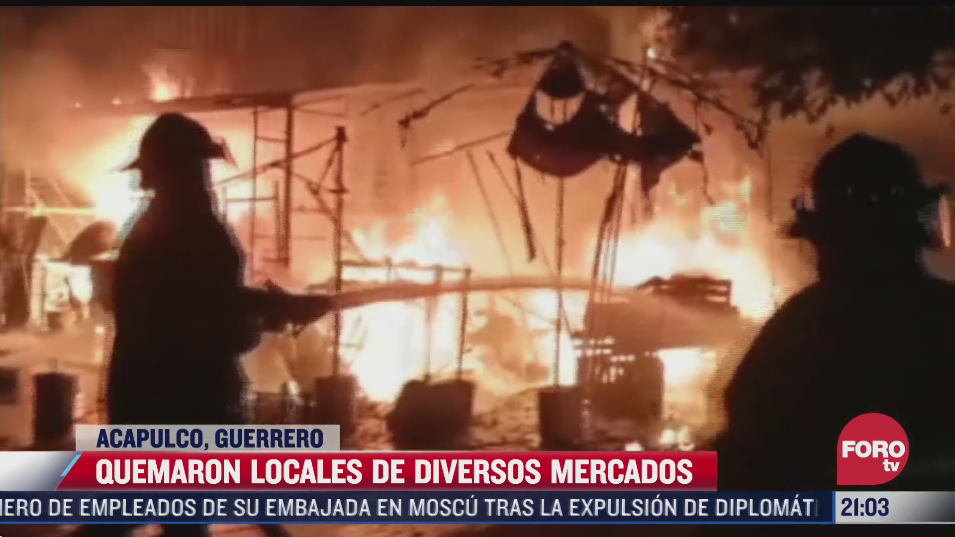 hombres armados incendian negocios en mercados de acapulco