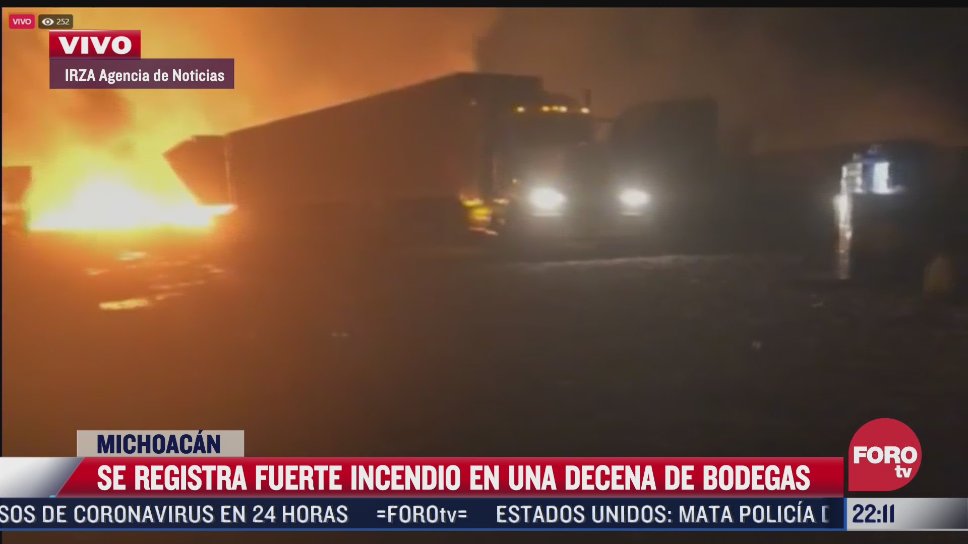 incendio consume bodegas y vehiculos en michoacan