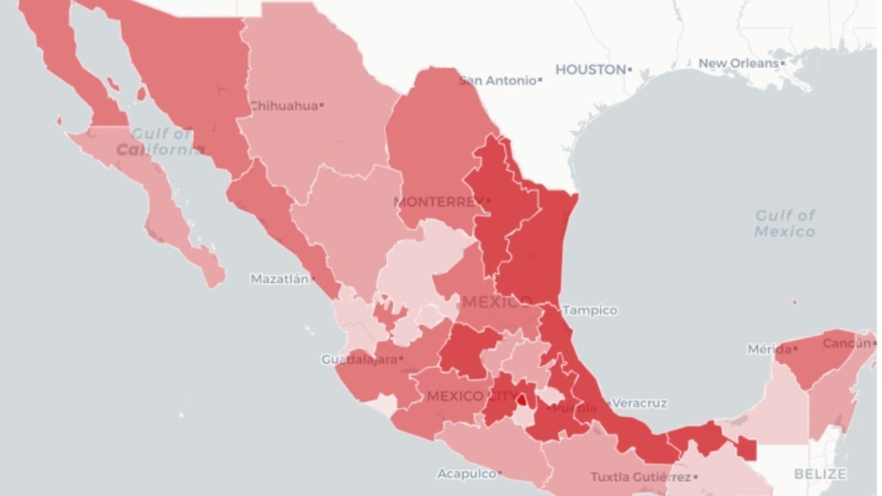 Mapa y casos de coronavirus en México del 19 de abril de 2021
