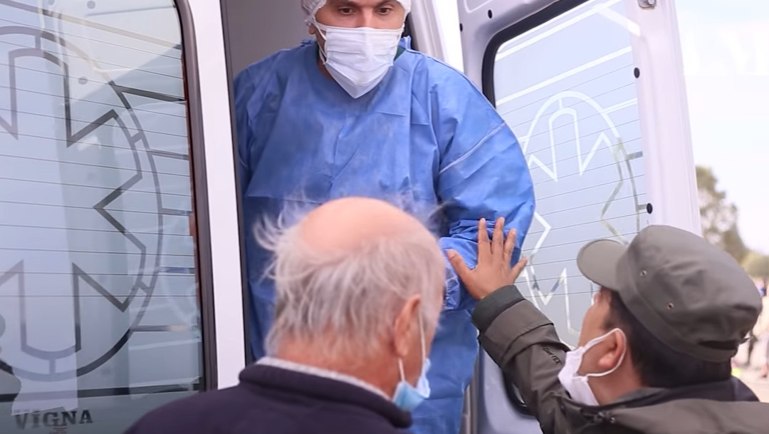 médico, coronavirus, Argentina, ambulancia, captura de pantalla
