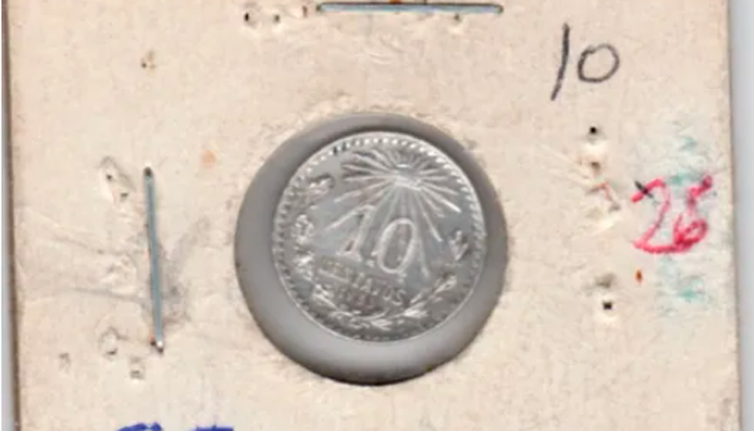 Moneda de 10 centavos antigua en venta en internet