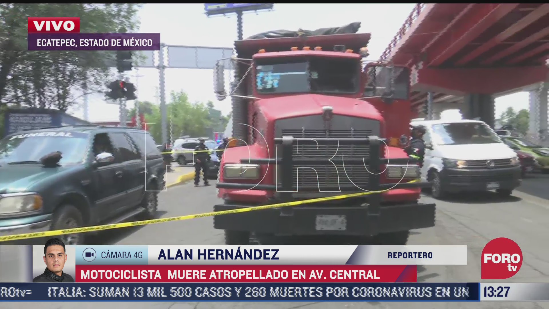 motociclista muere atropellado en avenida central estado de mexico