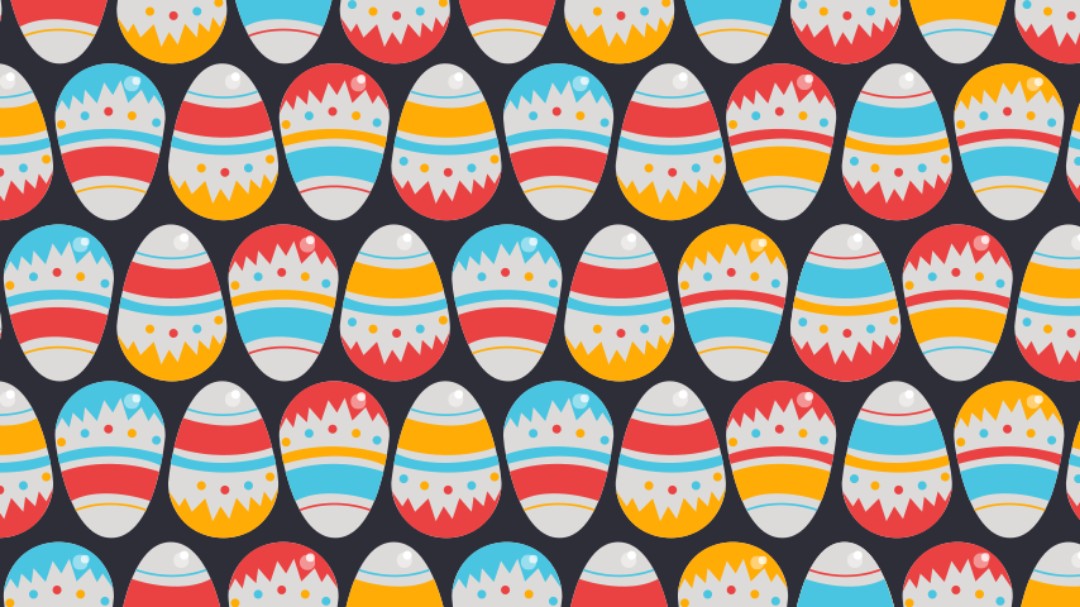 Reto visual: Encuentra los huevos de Pascua rotos
