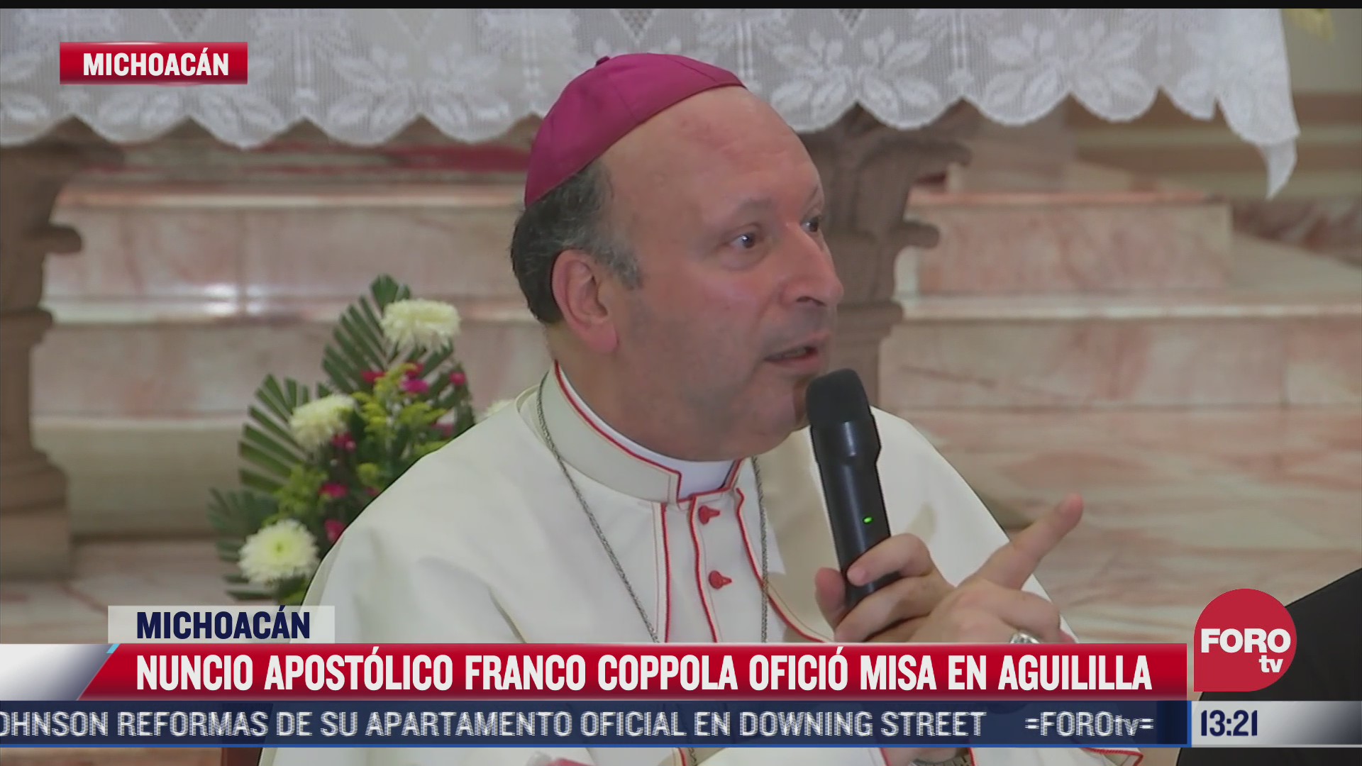 nuncio apostolico franco coppola lleva mensaje de paz a aguililla michoacan