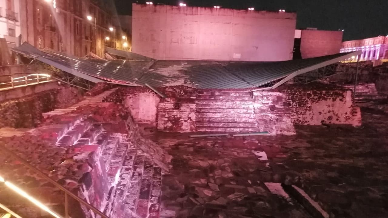 Pese a colapso de techo, Templo Mayor no sufrió daños graves
